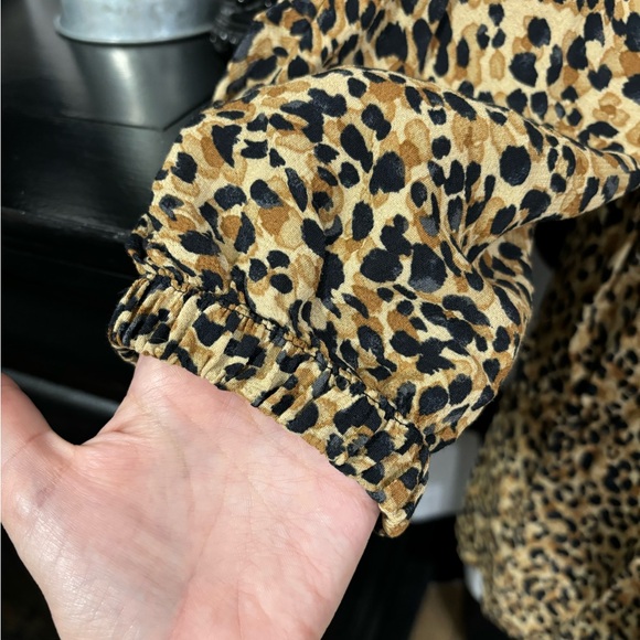 Zara long sleeve leopard babydoll dress - Picture 5 of 14